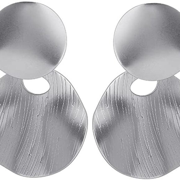 Big Drop Earrings Long Geometric Statement Earrings for Women Girls Gift - Picture 4 of 4